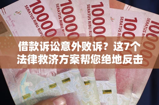 武汉借款诉讼意外败诉？这7个法律救济方案帮您绝地反击！