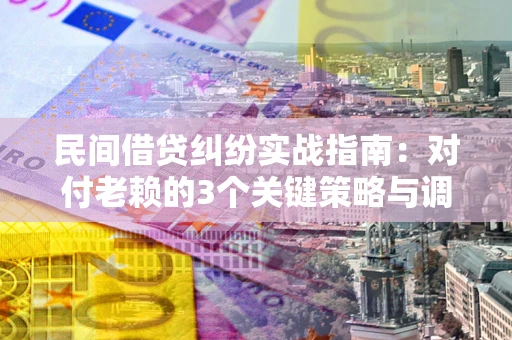 武汉民间借贷纠纷实战指南：对付老赖的3个关键策略与调解盲区解析