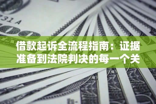武汉借款起诉全流程指南：证据准备到法院判决的每一个关键步骤