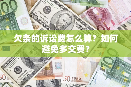 武汉欠条的诉讼费怎么算？如何避免多交费？