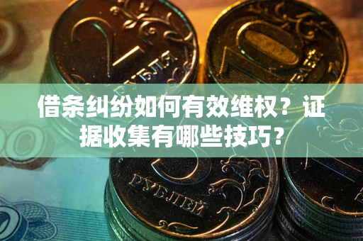武汉借条纠纷如何有效维权？证据收集有哪些技巧？