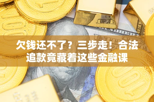 武汉欠钱还不了？三步走！合法追款竟藏着这些金融课