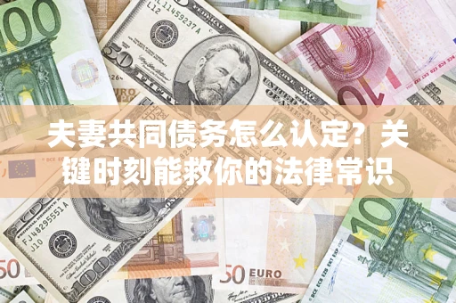 武汉夫妻共同债务怎么认定？关键时刻能救你的法律常识