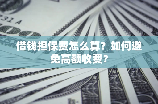 武汉借钱担保费怎么算？如何避免高额收费？